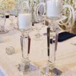Crystal Pedistals Candle Holders